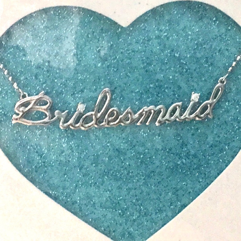 NWT Betsey Johnson Bridesmaid Pendant Necklace